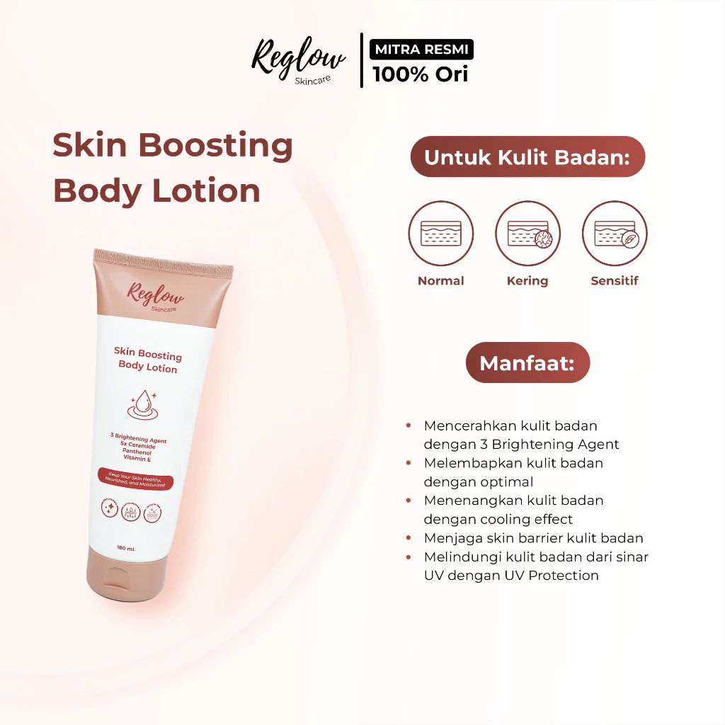 Skin Boosting Body Lotion Reglow 180 ml (Besar)