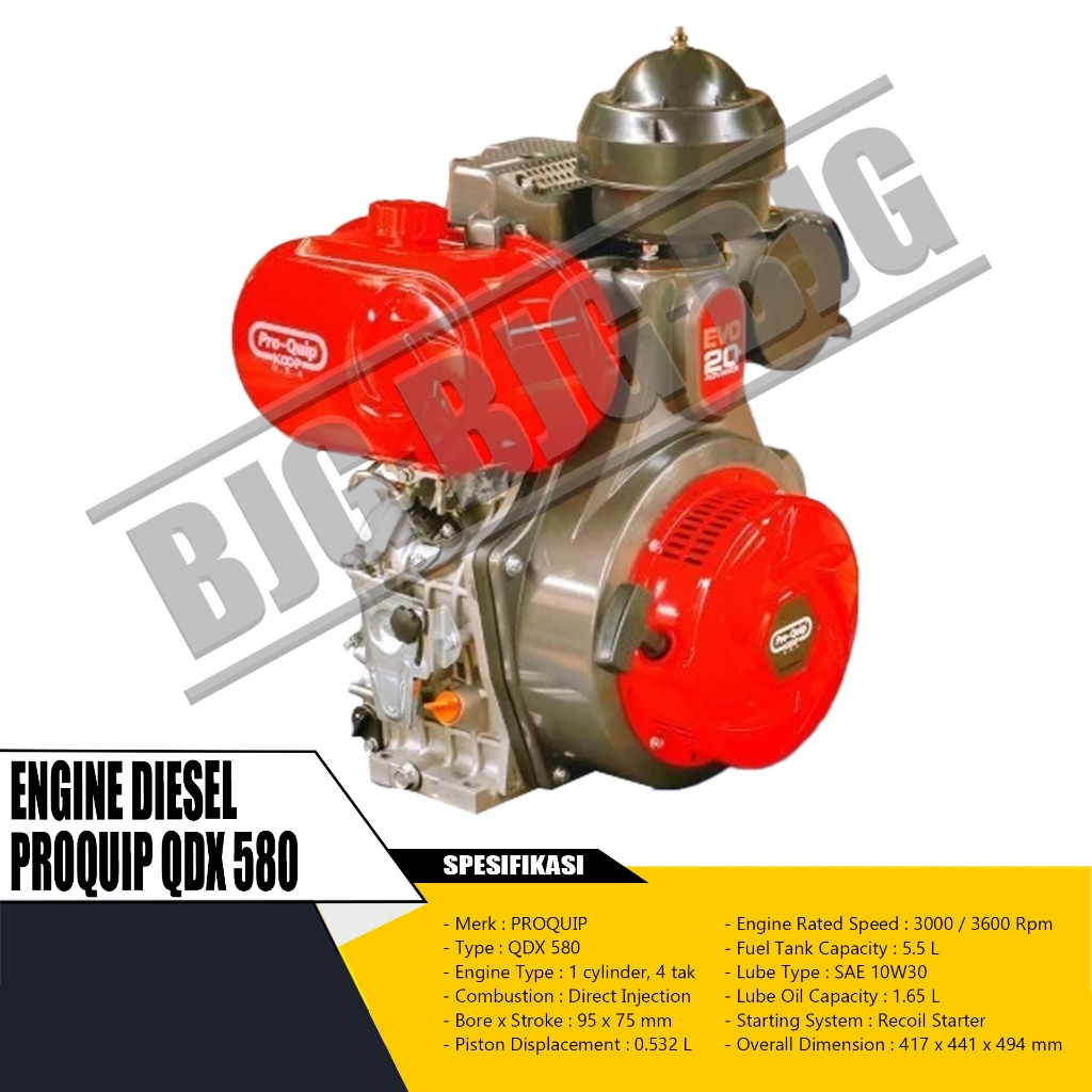 Jual MESIN PENGGERAK SERBAGUNA / ENGINE DIESEL PROQUIP QDX 580 20 HP ...