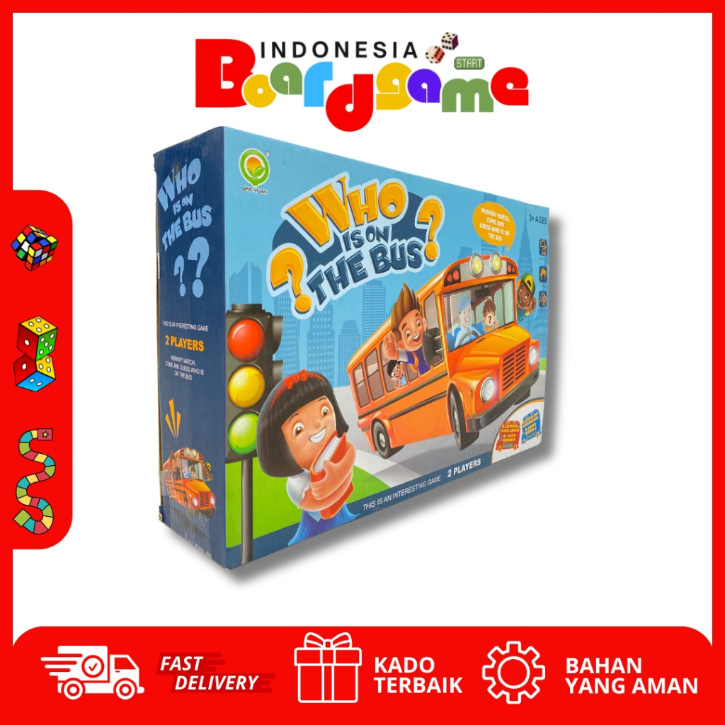 Jual Mainan Board Game Who Is On The Bus HW20075967 | Shopee Indonesia