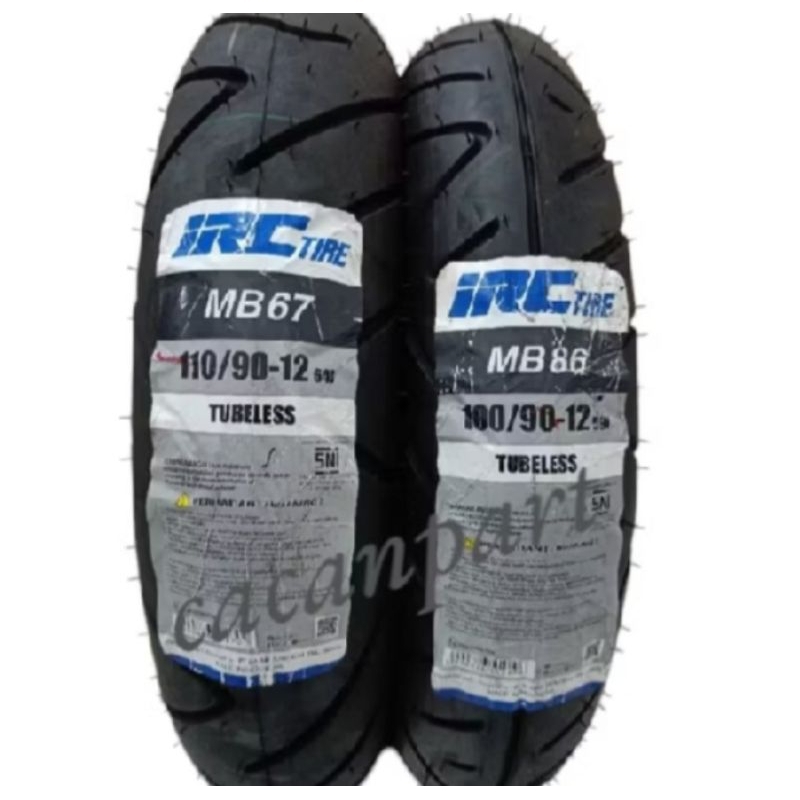Jual PAKET 2 BAN SCOOPY DONAT RING 12 IRC 100/90-12 & 110/90-12 MB86 ...