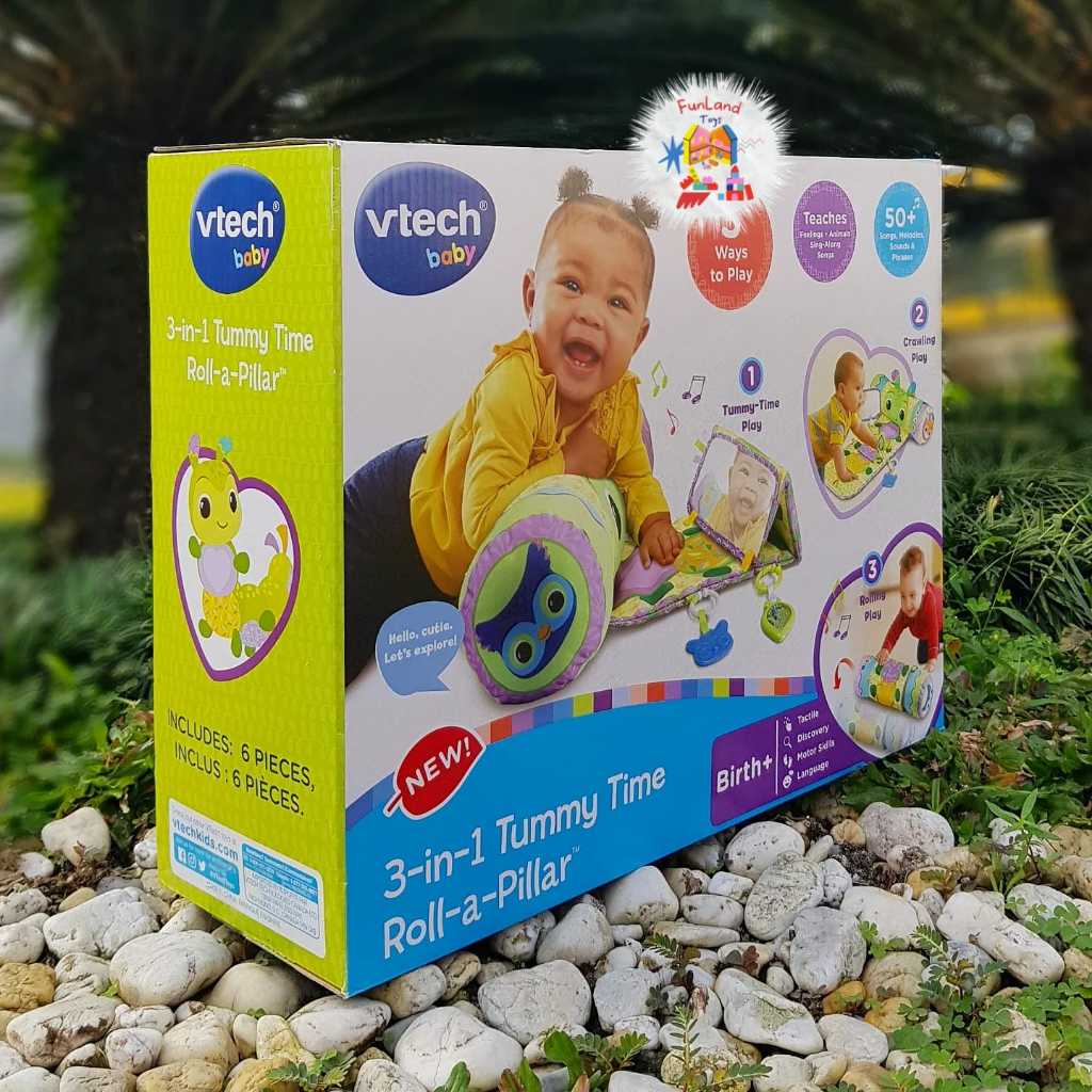 Jual VTech 3-in-1 Tummy Time Roll-a-Pillar | Shopee Indonesia