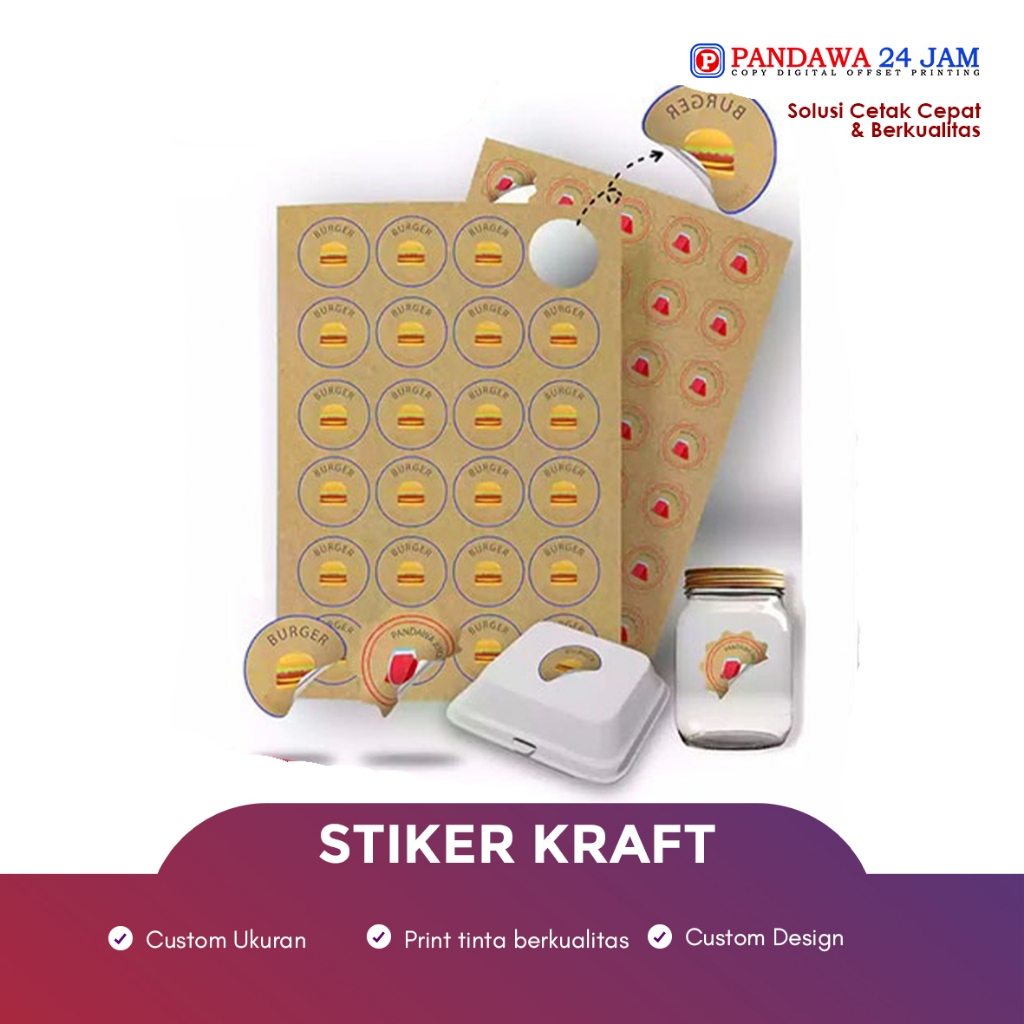 Jual Stiker Kraft Custom Cetak Sticker Samson Print and Cut | Shopee ...