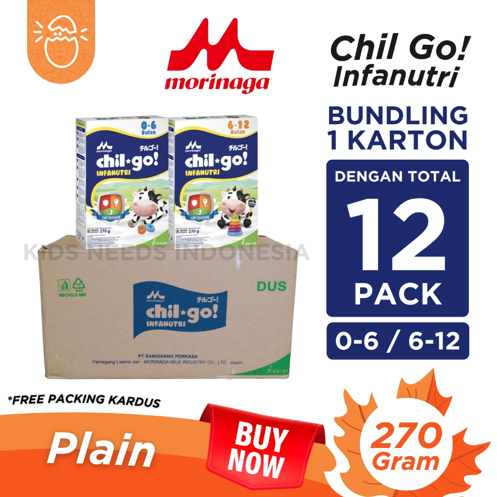 Jual 1 KARTON - Morinaga Chil Go Infanutri 270gr Susu Formula Bayi Usia ...