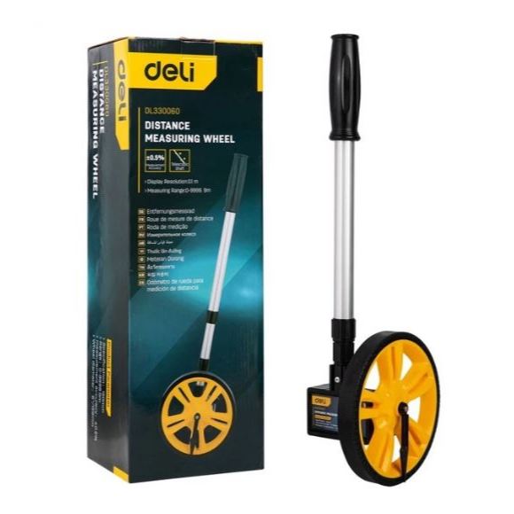 Jual DELI METERAN JALAN DORONG 1 RODA / DELI MEASURING WHEEL | ORIGINAL ...