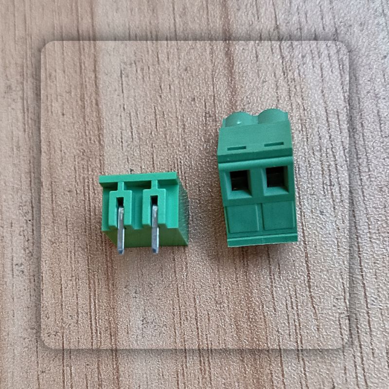 Jual Terminal blok 2Pin/Plugable connector 2 Pin kaki siku ( jarak kaki ...