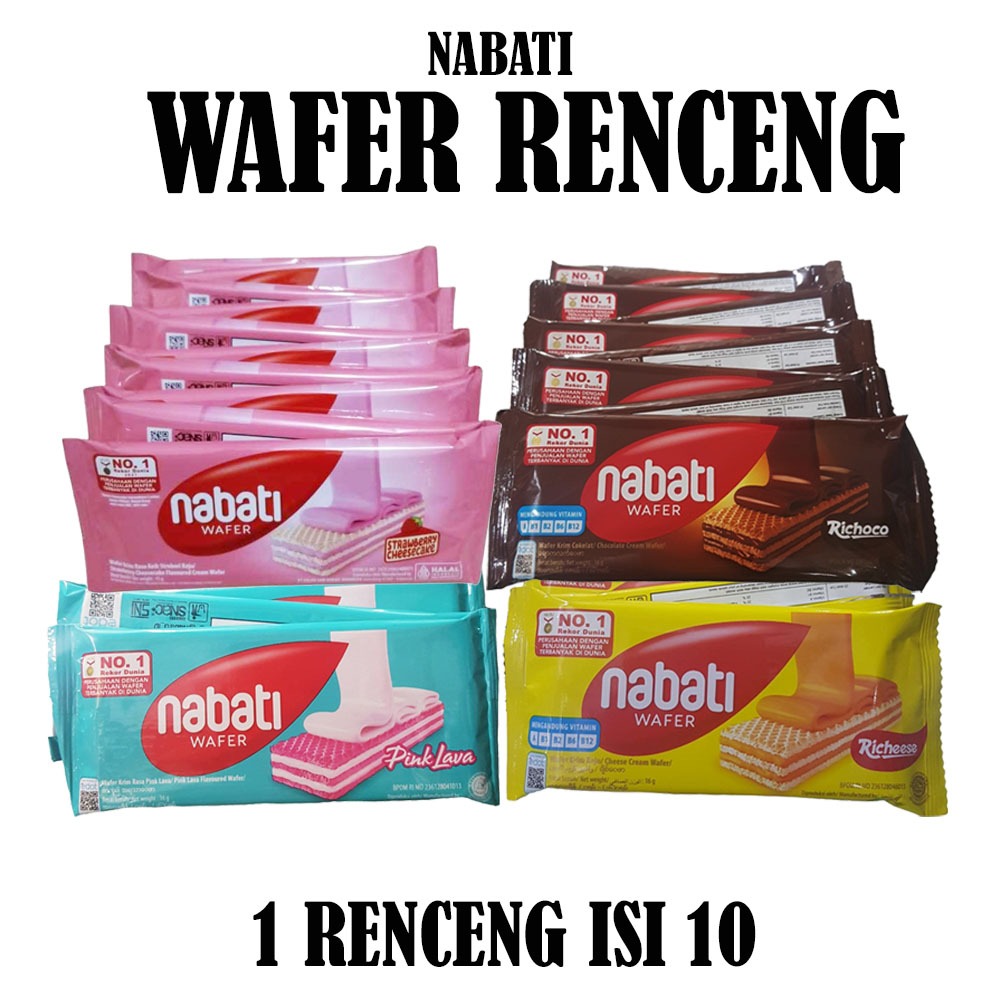 Jual NABATI WAFER RENCENG ISI 10 | Shopee Indonesia