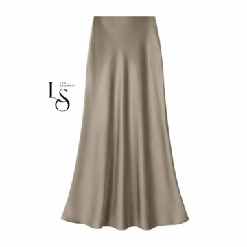 Lev Skirt Rok Satin Silk Premium Rok Skirt Satin Long Skirt Rok A Line Mermaid Skirt