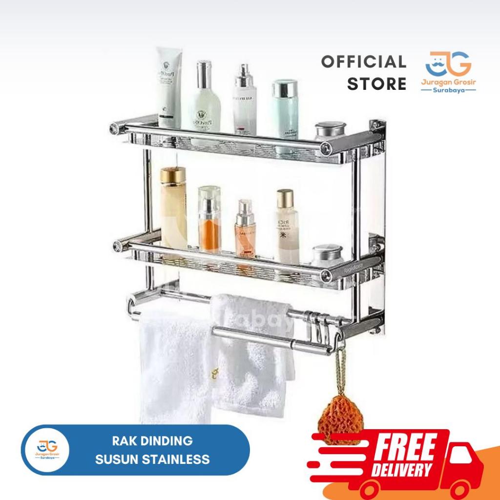 Jual Rak Handuk Gantungan Dinding / Rak Handuk Serbaguna Kamar Mandi ...