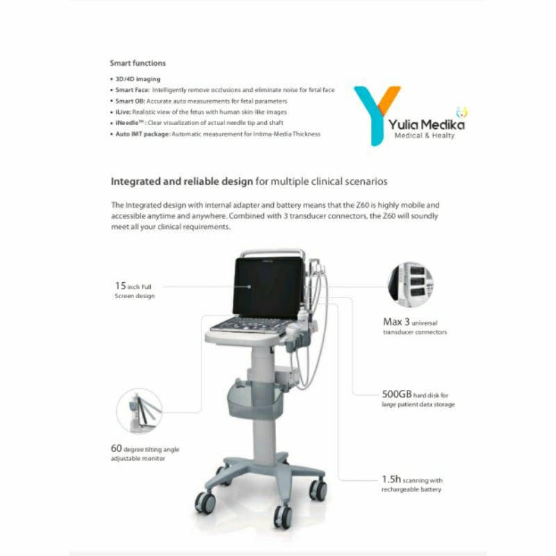 Jual USG MINDRAY 3D/4D Z60 EXP / DIAGNOSTIC ULTRA SOUND SYSTEM | Shopee ...