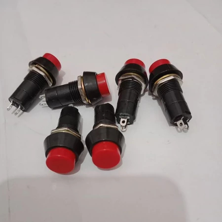 Jual PUSH ON OFF 2P BULAT MERAH 2 PIN tekan on lepas of | Shopee Indonesia