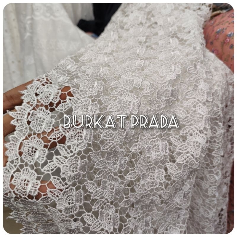 Jual KAIN BURKAT PRADA GARMENT ( HARGA UNTUK ½ METER) | Shopee Indonesia