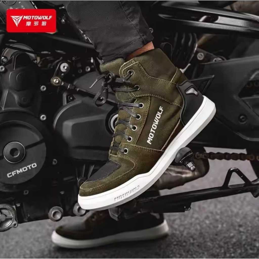 Jual Sepatu Riding Shoe Sepatu Touring MOTOWOLF SH2 Motorcycle Boots ...