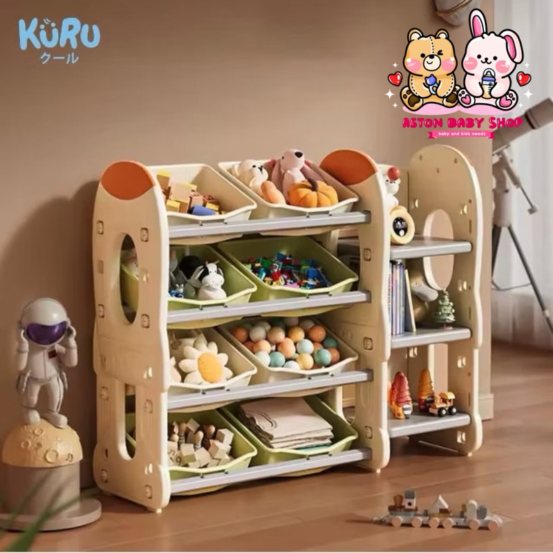 Jual Kuru F04 Rocket Kids Toy Storage Shelf Organizer | Rak Mainan Anak ...