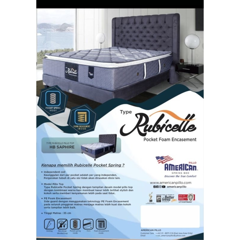 Jual Springbed American pocket Type Rubicelle | Shopee Indonesia