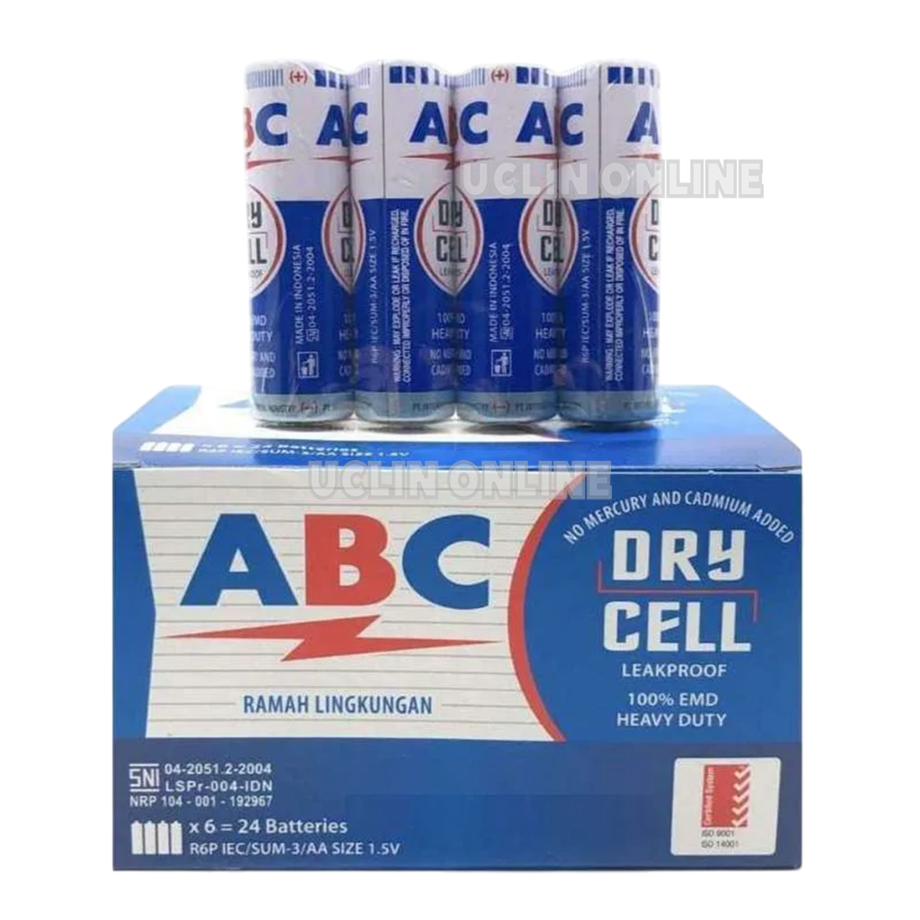 Jual Baterai ABC A2 R6 isi 24 Battery batere Batre AA Biru | Shopee ...