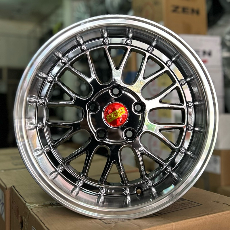 Jual Velg BBS Ring 16 Warna Black Chrome Lebar 7/8.75 Pcd 5x114 Et 30/ ...