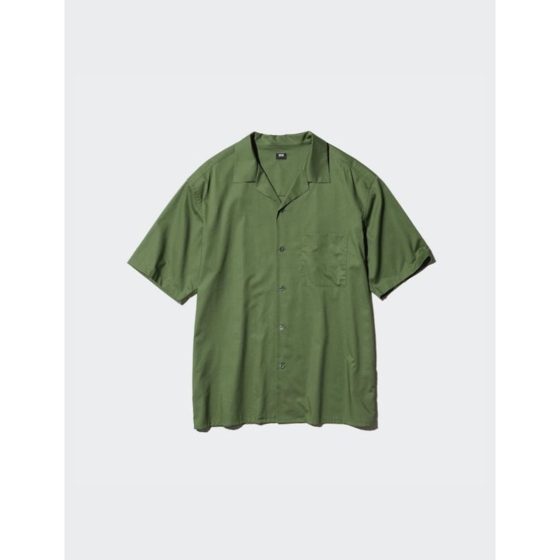 Jual Kemeja Katun Modal Kerah Terbuka Pria Uniqlo (Unisex) | Shopee ...