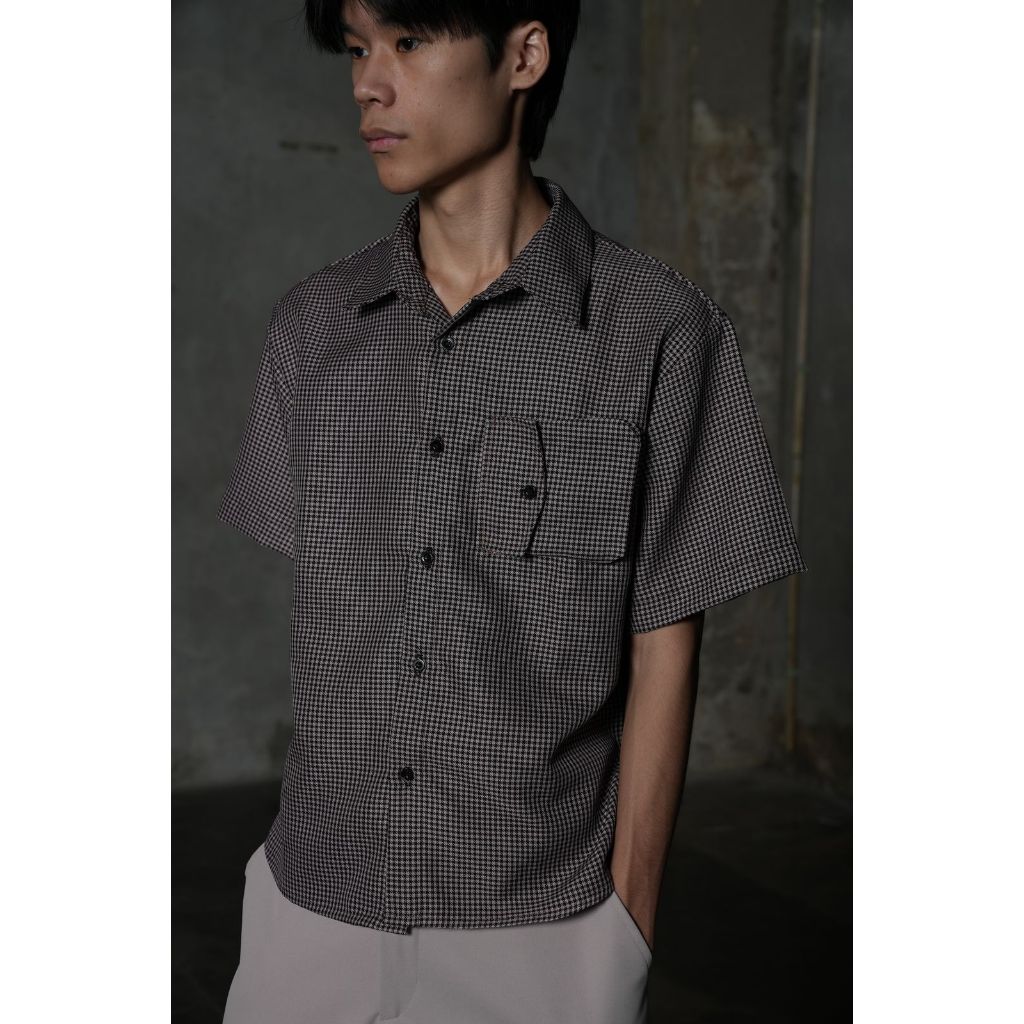 Jual HANMU - Inverted Pocket Plaid Shirt | Shopee Indonesia