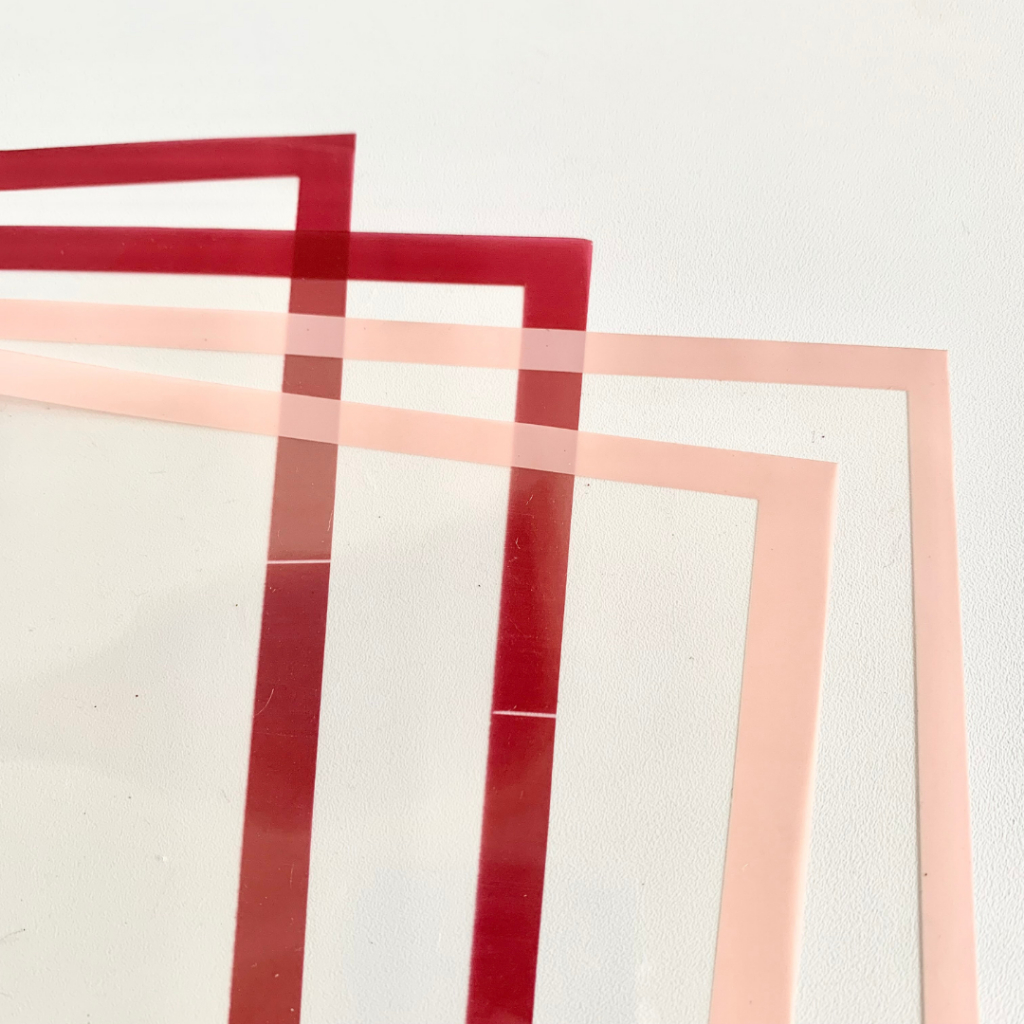Jual [ 5 Lembar ] Transparan List Cellophane Transparent Line Wrapping ...