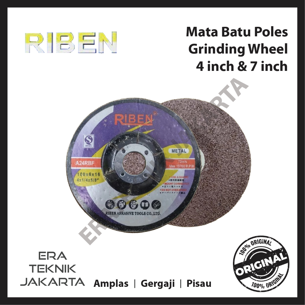 Jual Batu Poles Riben Grinding Wheel gerinda 4''inch-7inch Murah ...
