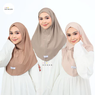 KENAN - Clara Instan Hijab Daily Bergo Nonpad Size M
