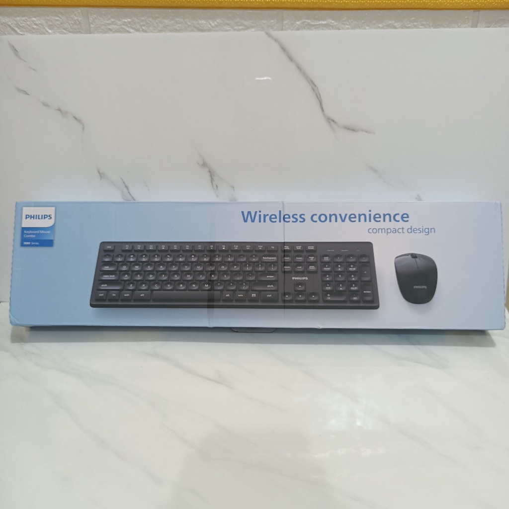 Jual Philips Keyboard Mouse Set Combo Wireless Silent Clicks Like New ...