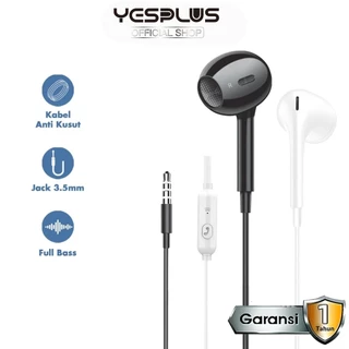 Headset/Handsfre YESPLUS YS-127 Harga Terjangkau Hifi Sound Wired 4D Earphone+Mic High Sound Quality