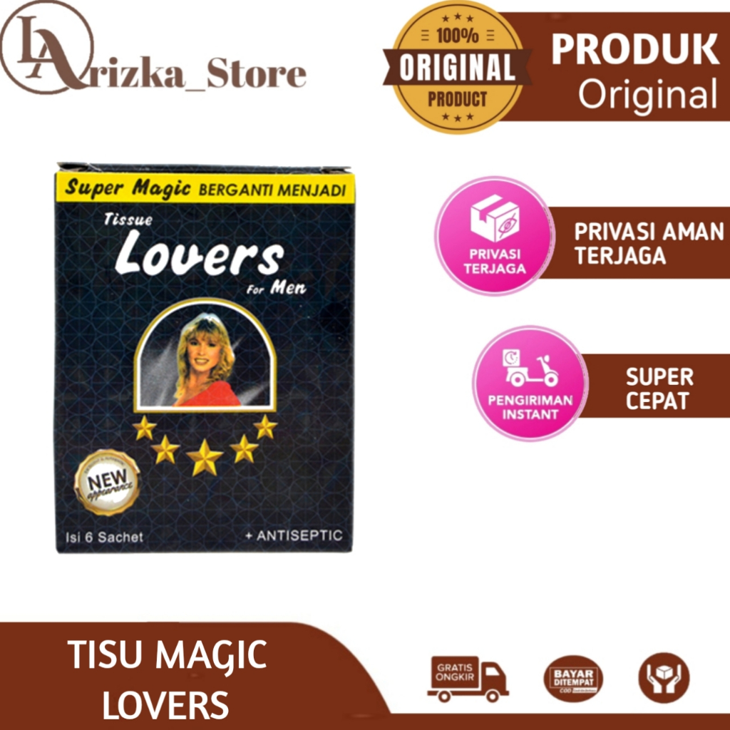 Jual Tissue Magic Lovers For Men / Tisu Super Magic Aroma / Tahan Lama ...