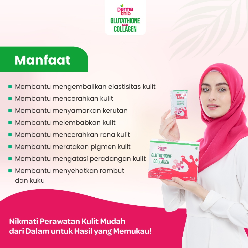 glutathione plus collagen benefits Jual Dermathib - Minuman Collagen Drink Plus Glutathione Mencerahkan Kulit  Kusam Anti Aging Jerawat Acne
