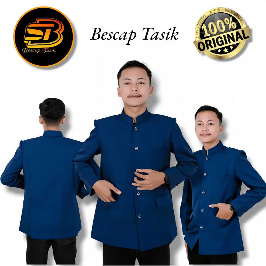 Jual Jasko Bescap Polos Motif Saku Tutup Original Jasko Pria Dewasa ...