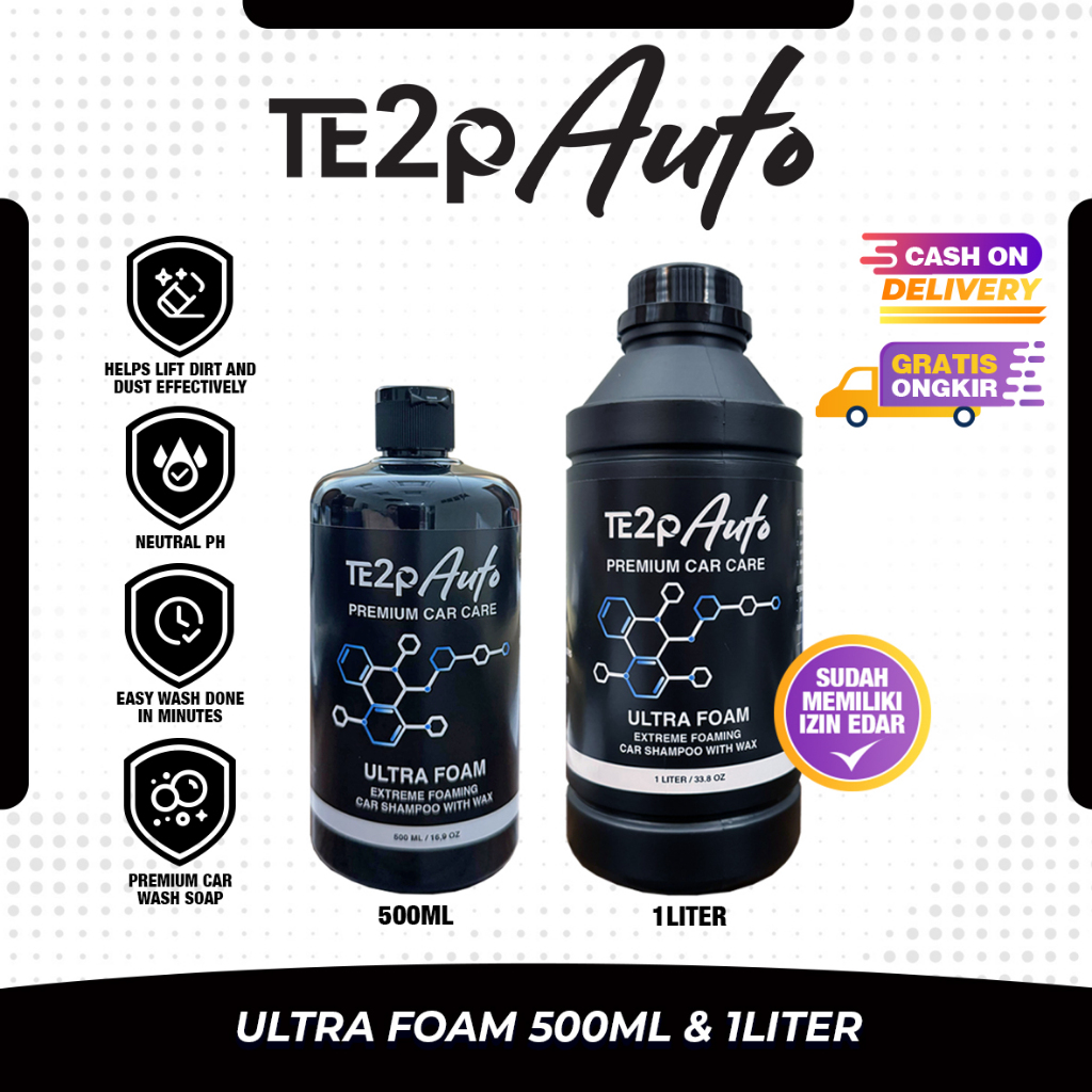 Jual Te2p Auto Premium Shampoo & Wax Sabun Cuci Mobil Motor Kendaraan ...