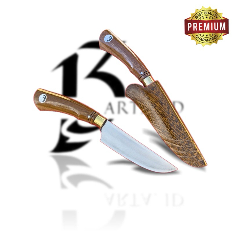 Jual Pisau Dapur Profesional Kitchen Knife Seset Daging Kayu Johar ...