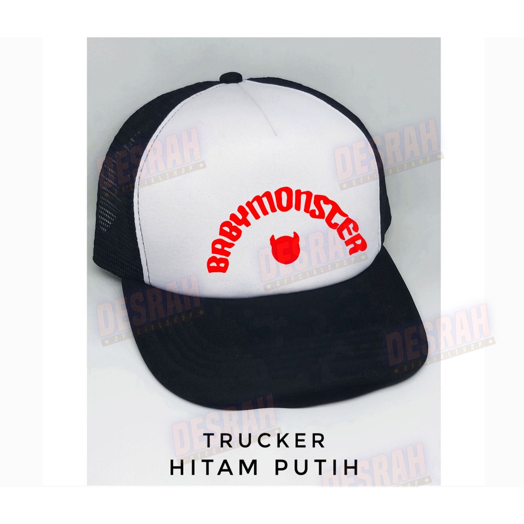Jual Topi JARING korean kpop BABYMONSTER versi arch logo | Shopee Indonesia