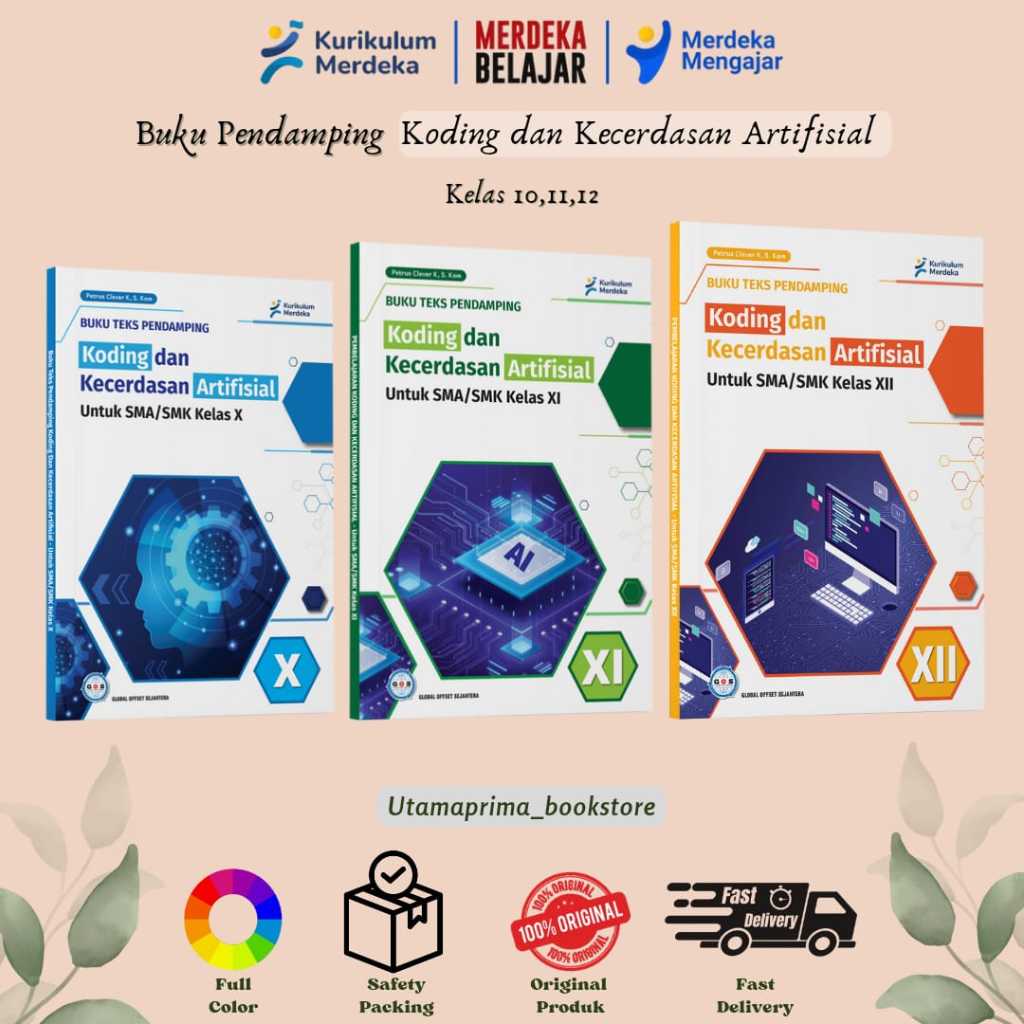Jual BUKU PENDAMPING KODING DAN KECERDASAN ARTIFISIAL KELAS 10,11,12 ...