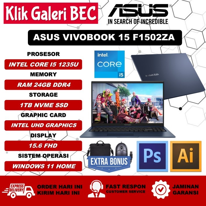 ASUS Vivobook 15 F1502ZA#B0BRYXCGR4, Notebook con Monitor 15,6