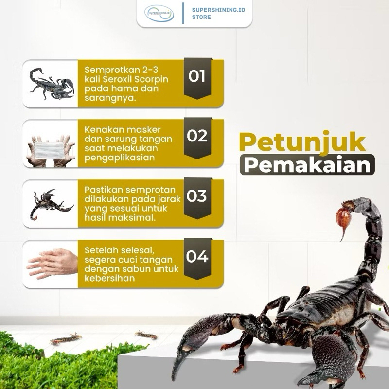 Jual Semprotan Racun Pembasmi Kalajengking, Kelabang dan Luwing 450ml ...