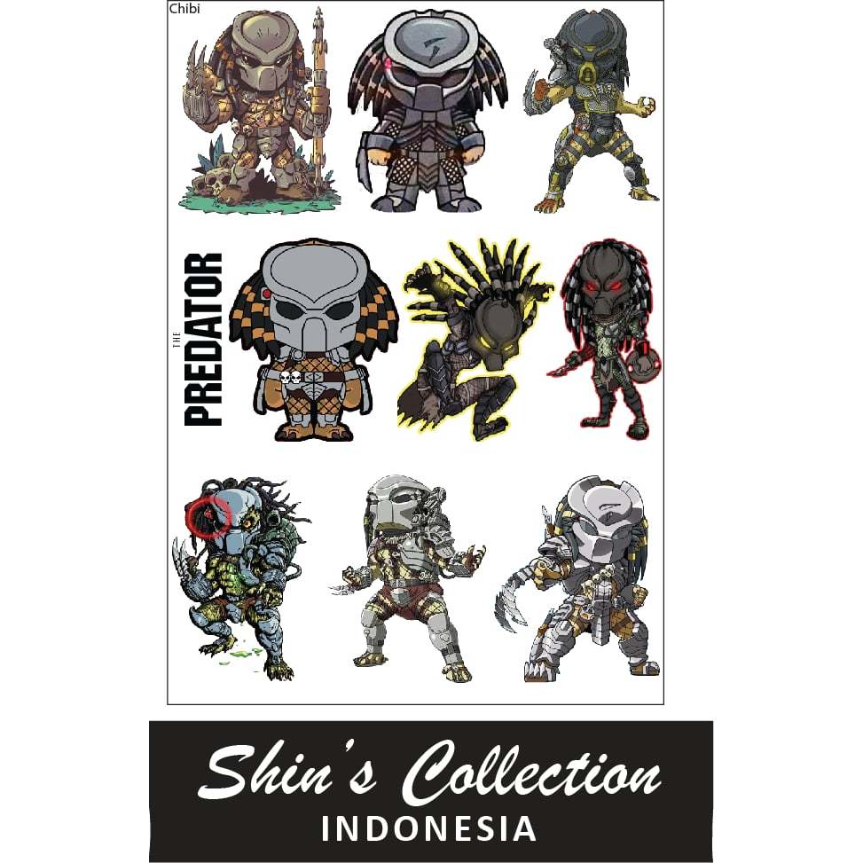 Jual Sticker stiker Predator Movie cartoon chibi 1 pc | Shopee Indonesia