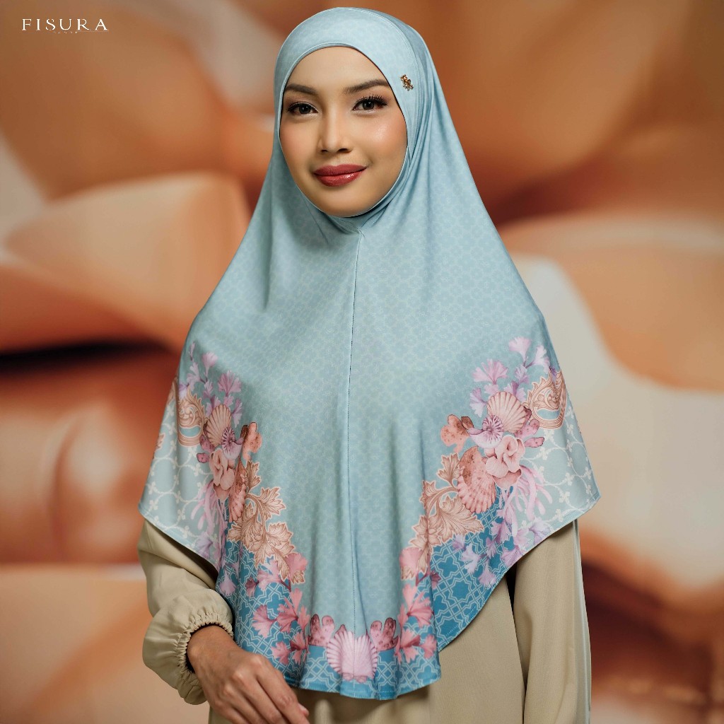 Fisura Scarf Khimar Jersey Jannah Instan L Vol.2 ( Hijab Bergo Bahan Ity Korean Jersey)