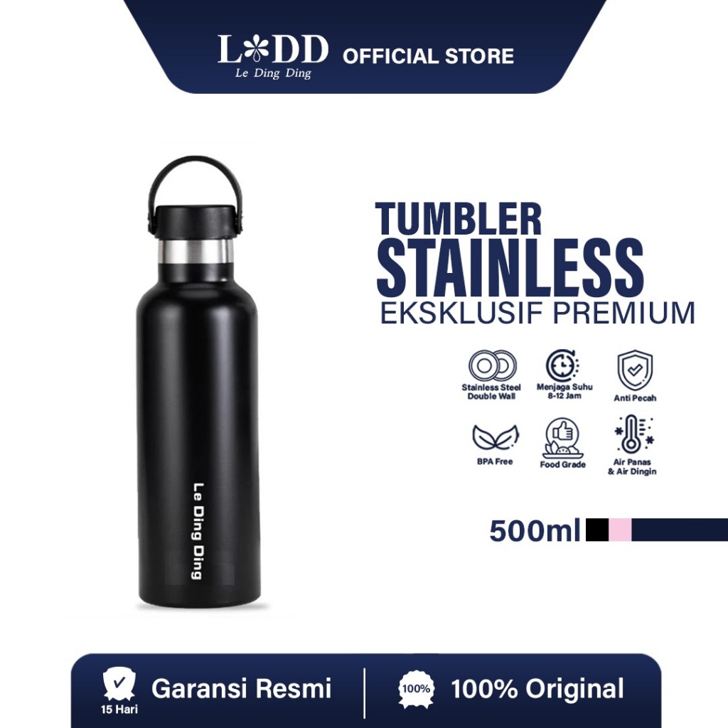 Jual LeDingDing-Tumbler Stainless Steel Tumbler tahan panas dingin 24 ...