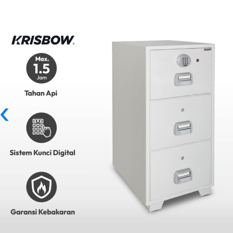 Jual Krisbow Brankas Tahan Api Lemari Arsip Filing Cabinet Besi 2/3/4 ...