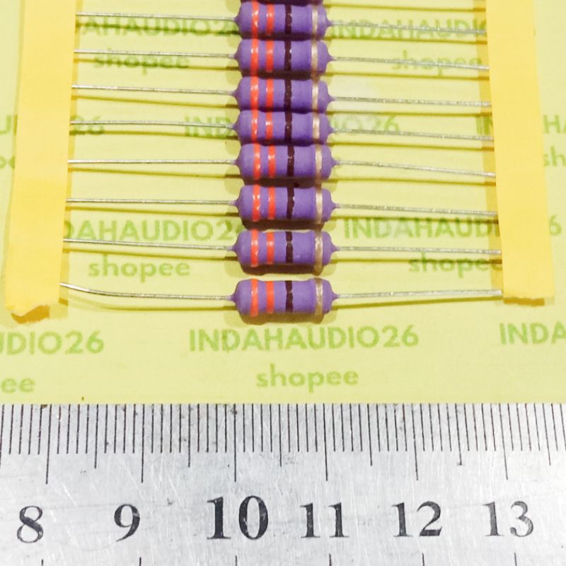 Jual UNGU 330R 1W 5% kaki tembaga resistor330 r 1 watt 330 ohm 1 w ...