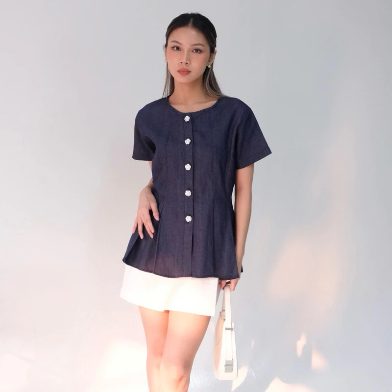 Posy Denim Top
