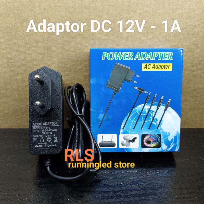 Jual Adaptor DC 12V-1A / Adaptor cctv LED dll | Shopee Indonesia
