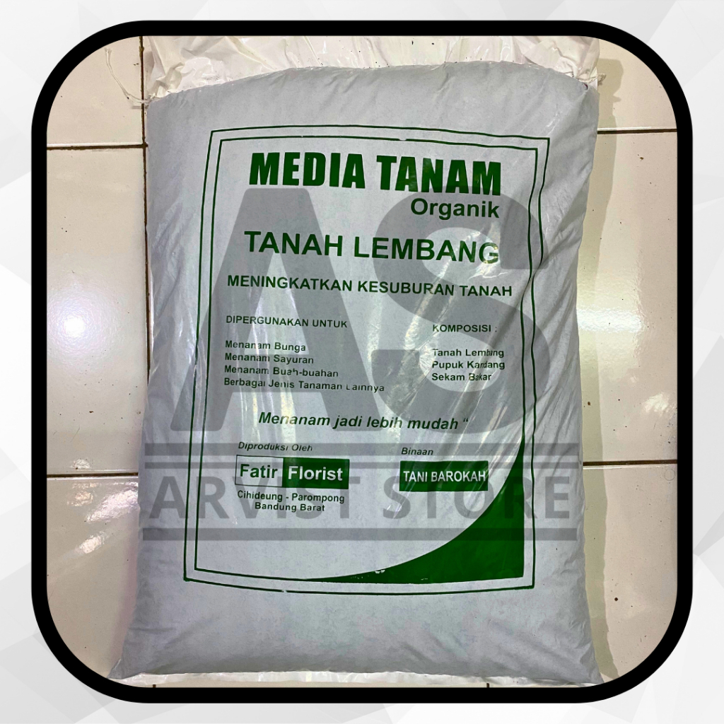 -KARGO- Media Tanam Organik 1 Karung / 1 Kg Tanah Lembang Plus Pupuk Kandang + Sekam Bakar