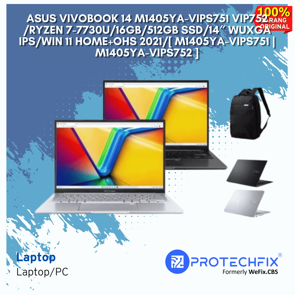 Jual Asus Vivobook 14 M1405YA-VIPS751 VIP752 /Ryzen 7-7730U/16GB/512GB ...