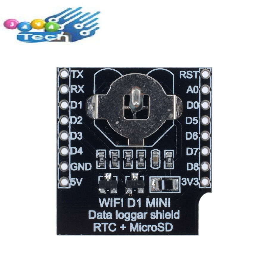 Jual Wemos D1 Mini WiFi Board Card Slot Data Logger Shield RTC DS1307 ...