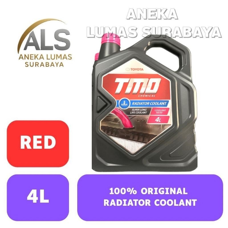 Jual Toyota Radiator Coolant 50:50 / Toyota Super longlife coolant 4L ...