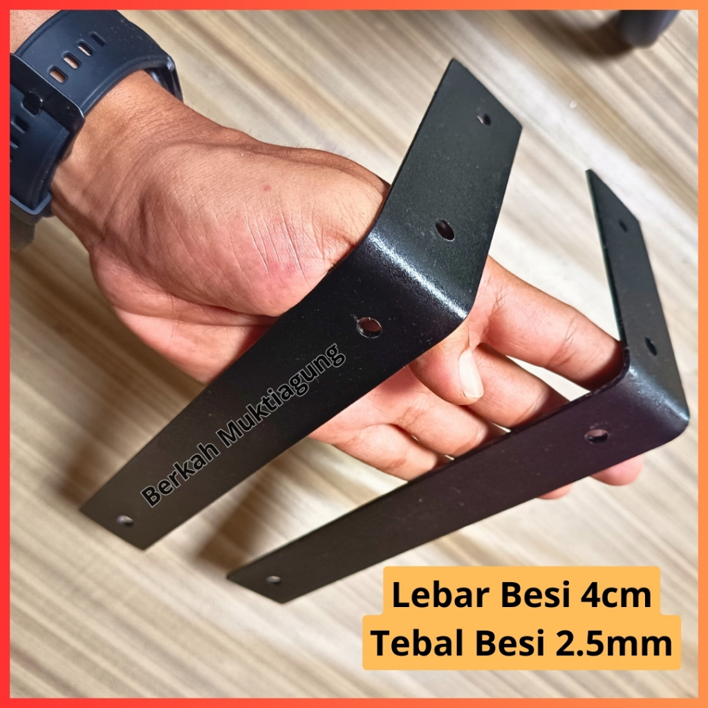 Jual Siku Penyangga Rak Dinding Besi L Lebar Tebal Ambalan Tempel ...