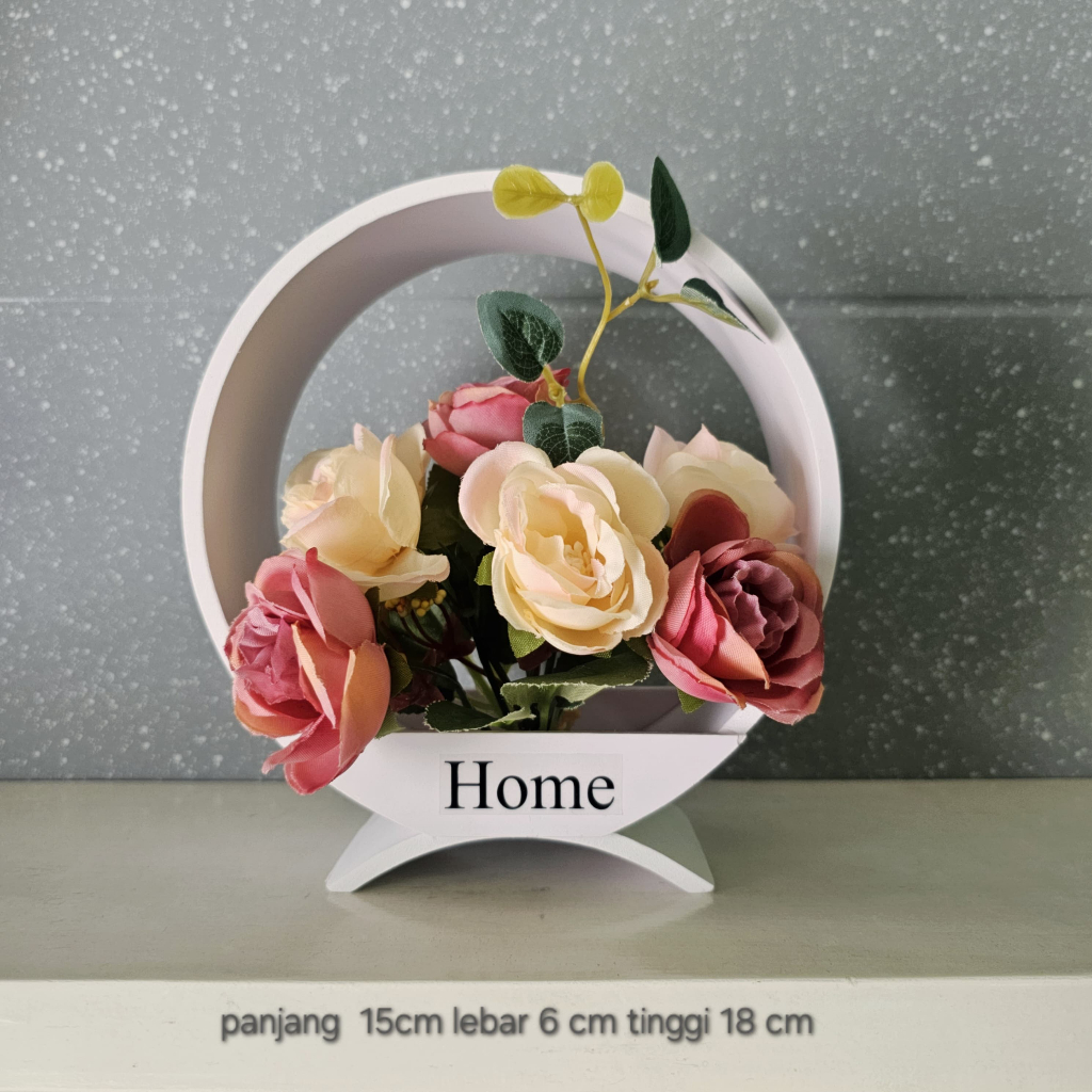 Jual Tanaman Hiasan Bunga Rotus Mini Pot Ring 15cm x 6cm x 18cm Bulat ...