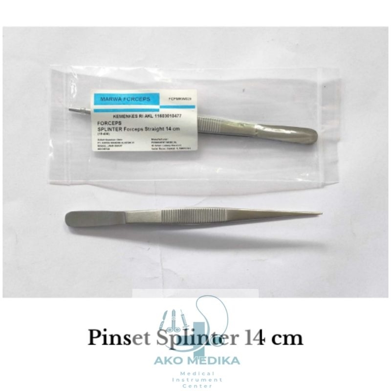 Jual Pinset Splinter Lurus 14 cm MARWA Stainless Steel / Splinter ...